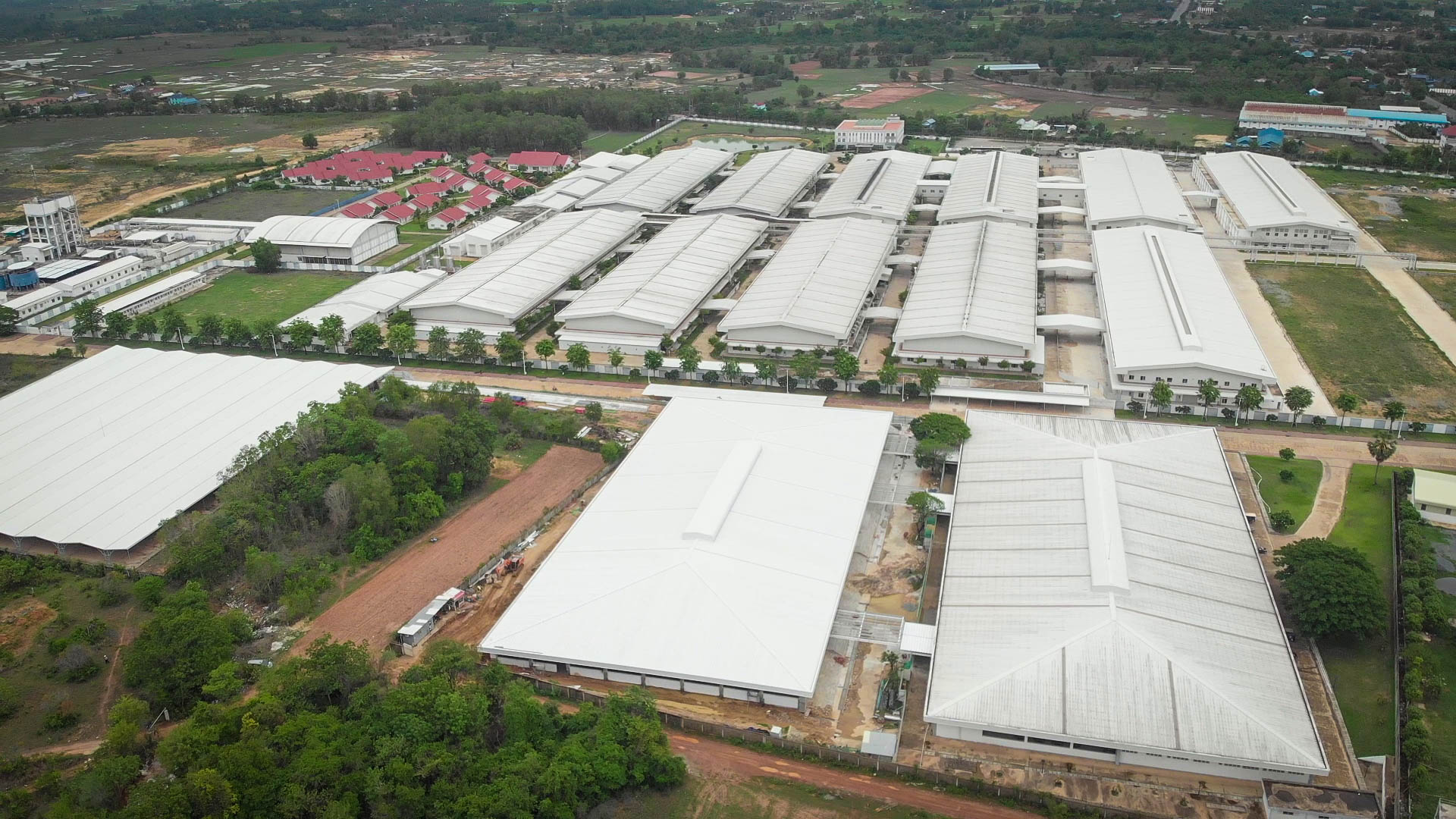 Pou Chen factory building in Cambodia